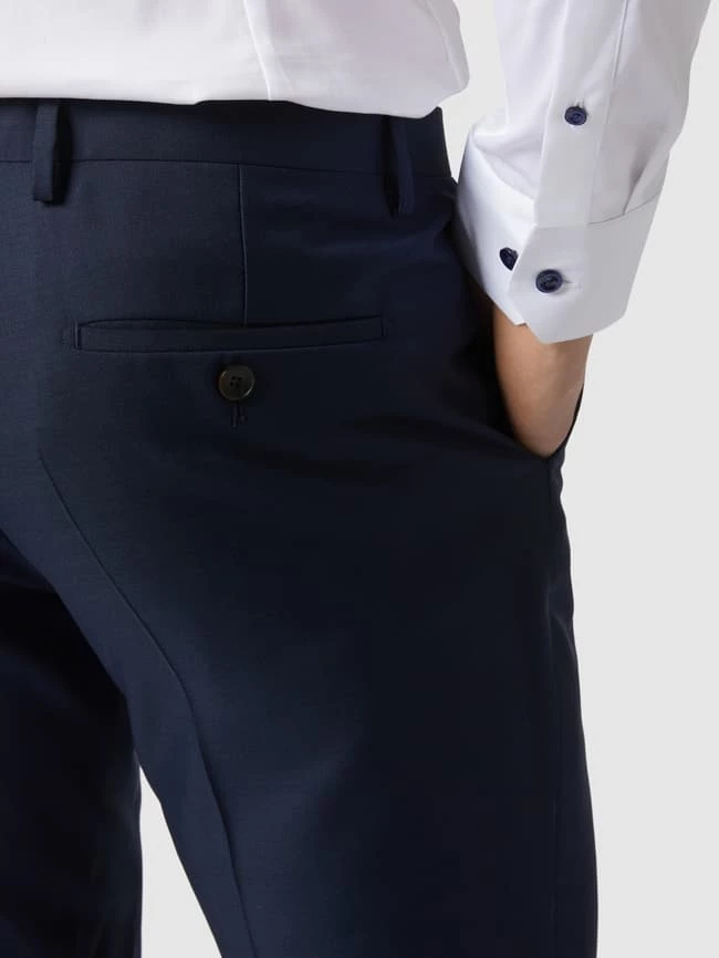Billig ? CG - Club Of Gents Slim Fit Anzug-Hose Aus Schurwolle - Blau ? – Bild 3