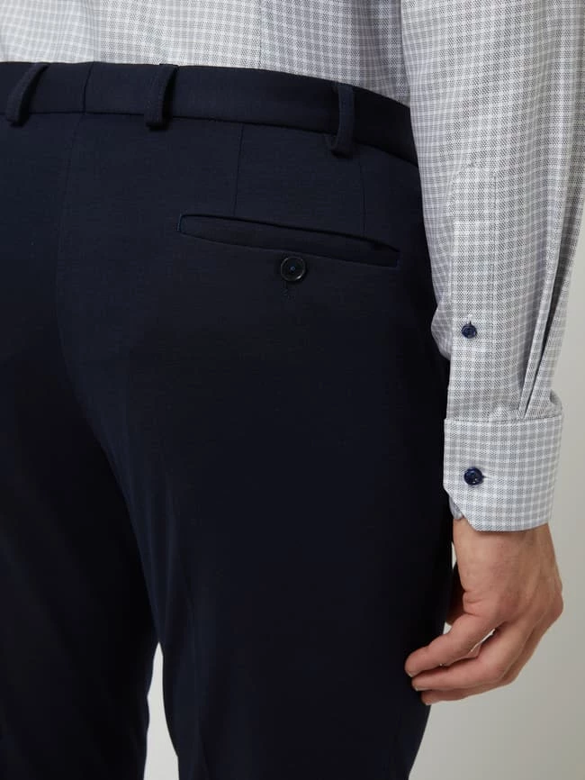 Bester Verkauf ⌛ DIGEL Modern Fit Anzughose Aus Jersey Modell 'Sergio' - Marineblau ⭐ – Bild 3