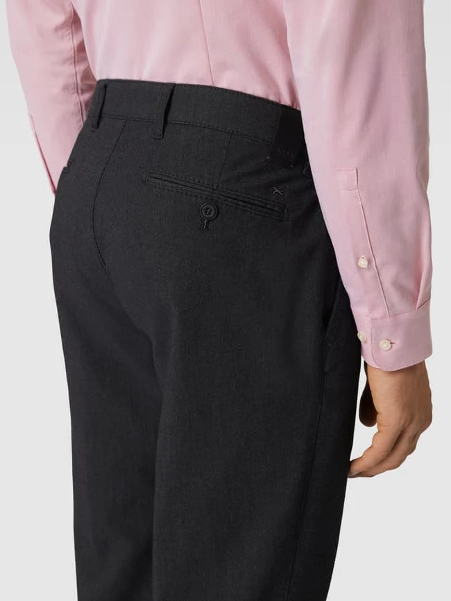 Billig ? Brax Anzughose In Melierter Optik Modell 'Everest' - Schwarz ⌛ – Bild 3