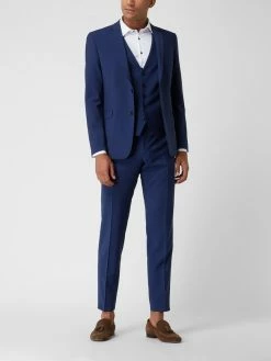 Schlussverkauf ? Strellson Slim Fit 2-Knopf-Sakko Mit Woll-Anteil Modell 'Allen' - Royalblau ✔️