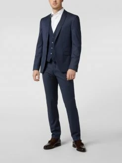 Großhandel ❤️ MCNEAL Slim Fit 2-Knopf-Sakko Mit Webmuster - Marineblau ?