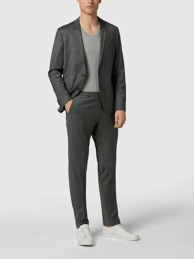 Bestes Angebot ? Drykorn 2-Knopf-Sakko In Melangeoptik - Mittelgrau ✔️