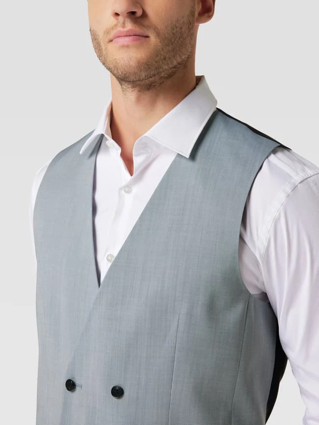 Großhandel ? HUGO Extra Slim Fit Anzug Mit Strukturmuster Modell 'Arti / Hesten' - Rauchblau ? – Bild 3