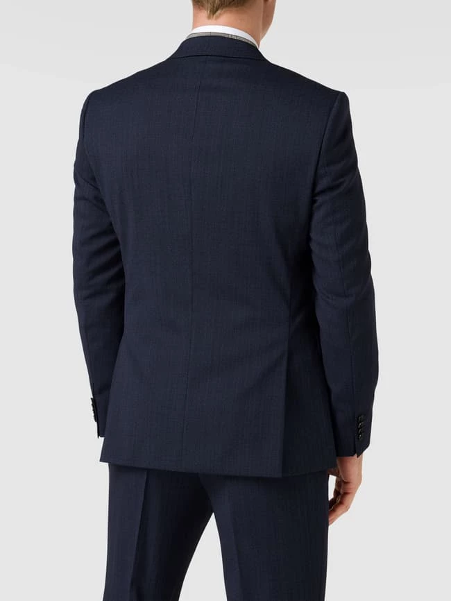 Besorgen ✔️ BOSS Slim Fit Anzug Mit Strukturmuster Modell 'Huge' - Marineblau ⭐ – Bild 5