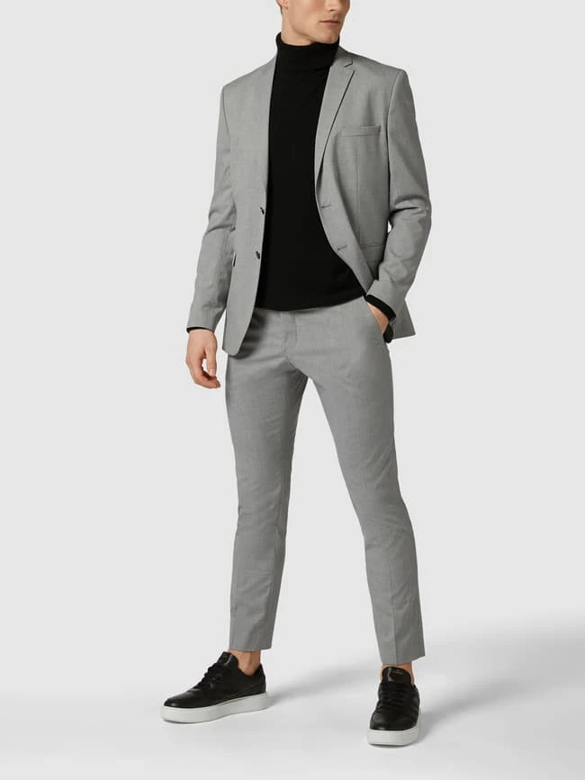 Brandneu ? Selected Homme Slim Fit Anzug-Hose Mit Stretch-Anteil - Hellgrau Meliert ?