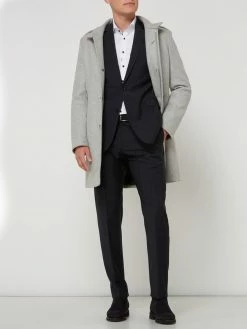 Budget ? Strellson Slim Fit 2-Knopf-Sakko Mit Gitterkaro Modell 'Allen' - Marineblau ?