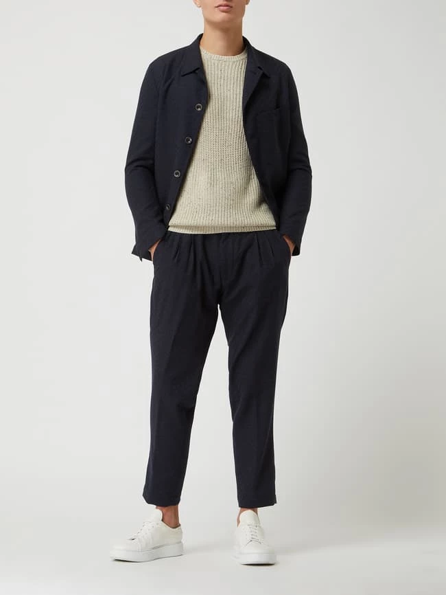 Rabatt ? CG - Club Of Gents Oversized Sakko Aus Schurwolle Modell 'Oatman' - Marineblau ✨