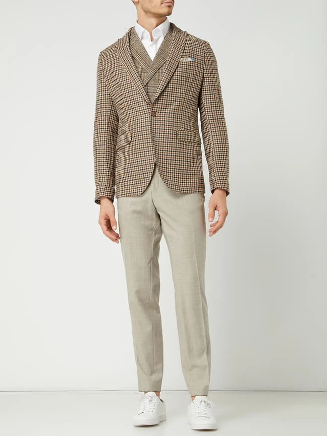 Bester Verkauf ? CG - Club Of Gents Anzughose Aus Schurwolle - Taupe ?