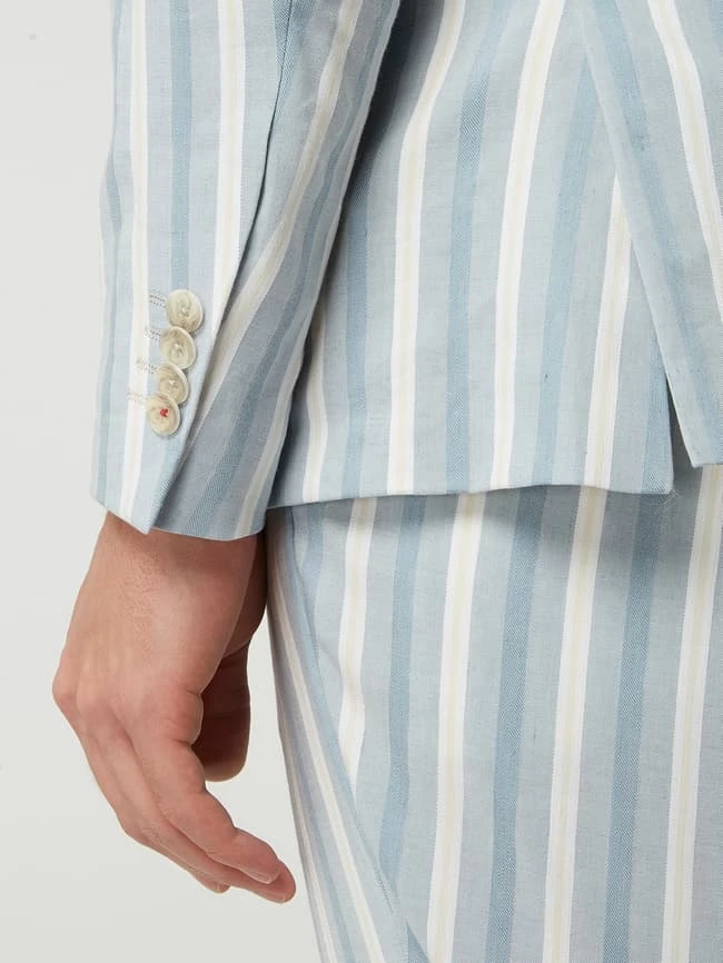 Bestes Angebot ⭐ CG - Club Of Gents Slim Fit Sakko Mit 2-reihiger Knopfleiste - ‘Savile Row’ - Hellblau ? – Bild 3