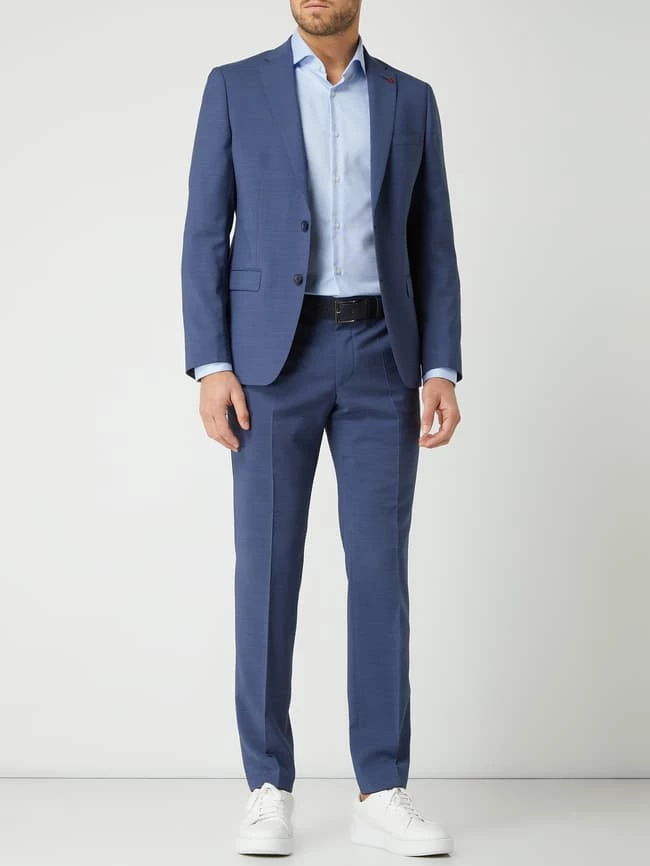 Großhandel ? Roy Robson Anzughose Aus Schurwolle 'Techno Suit' - Blau ?