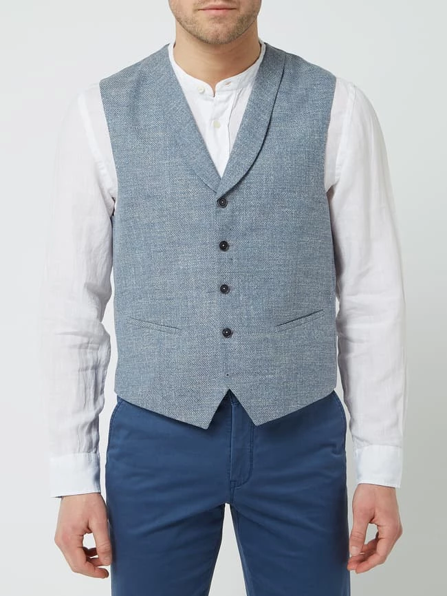 Angebote ⭐ CG - Club Of Gents Weste Aus Baumwolle Modell 'Paddy' - Marineblau ? – Bild 4