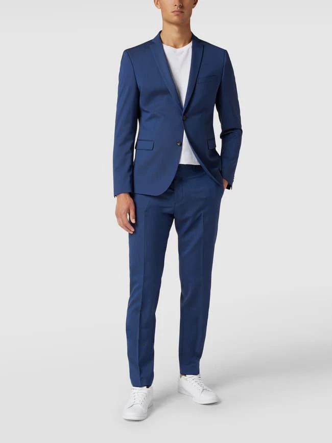 Budget ? S.Oliver BLACK LABEL Business-Hose Mit Webmuster - Royalblau ❤️