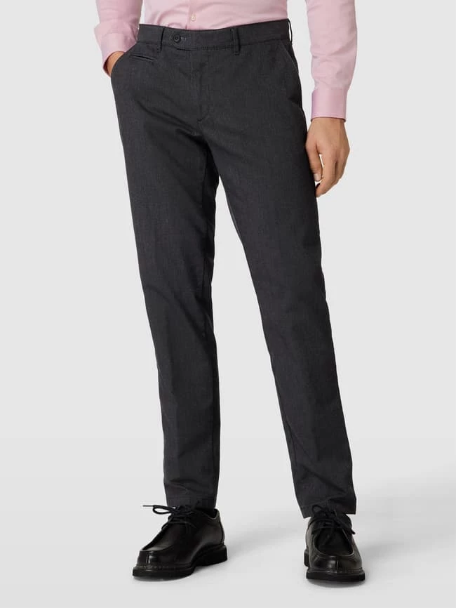 Billig ? Brax Anzughose In Melierter Optik Modell 'Everest' - Schwarz ⌛ – Bild 4