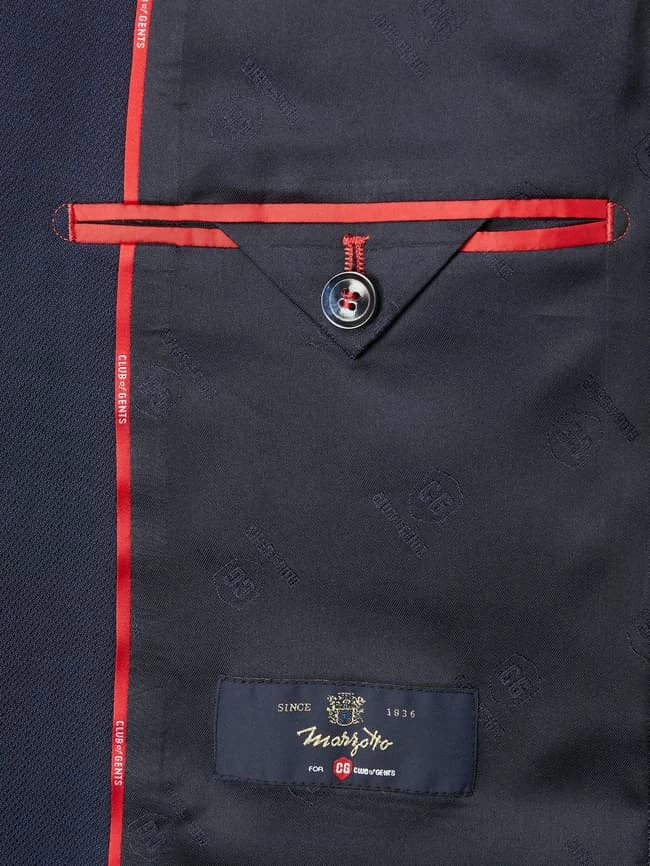 Bestpreis ? CG - Club Of Gents Slim Fit 2-Knopf-Sakko Mit Stretch-Anteil Modell 'Caden' - Royalblau ✔️ – Bild 4