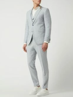 Schlussverkauf ? CG - Club Of Gents Slim Fit 2-Knopf-Sakko Mit Leinen-Anteil Modell 'Paul' - Hellblau ?