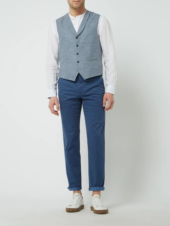 Angebote ⭐ CG - Club Of Gents Weste Aus Baumwolle Modell 'Paddy' - Marineblau ?