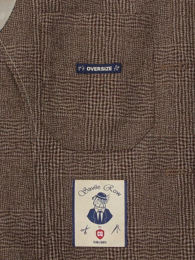 Top 10 ? CG - Club Of Gents Oversized Sakko Aus Schurwolle - 'Savile Row' - Mittelbraun ? – Bild 6