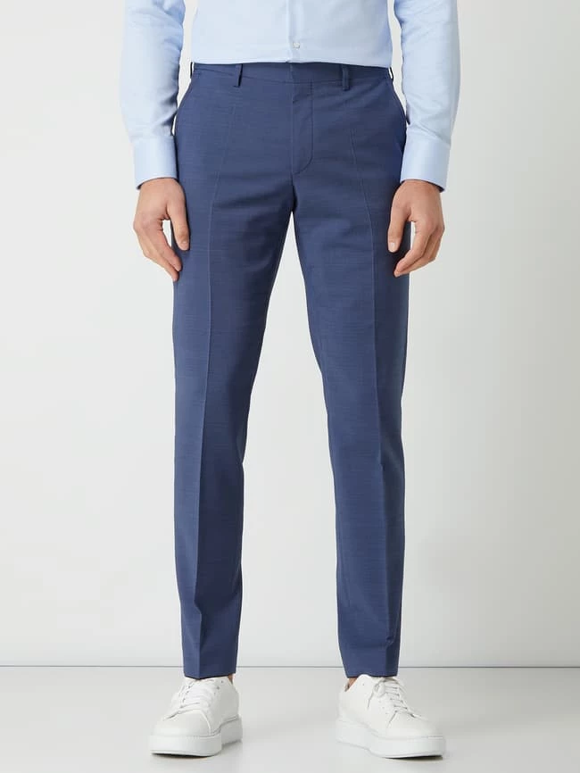 Großhandel ? Roy Robson Anzughose Aus Schurwolle 'Techno Suit' - Blau ? – Bild 4