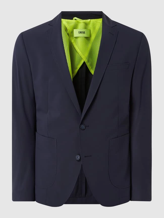 Brandneu ? Cinque 2-Knopf-Sakko Mit Fallendem Revers Modell 'Cidatini' - Blau ? – Bild 2