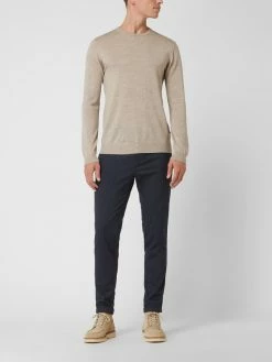 Aktion ? Matinique Slim Fit Anzughose Mit Nadelstreifen Modell 'Liam' - Dunkelblau ?