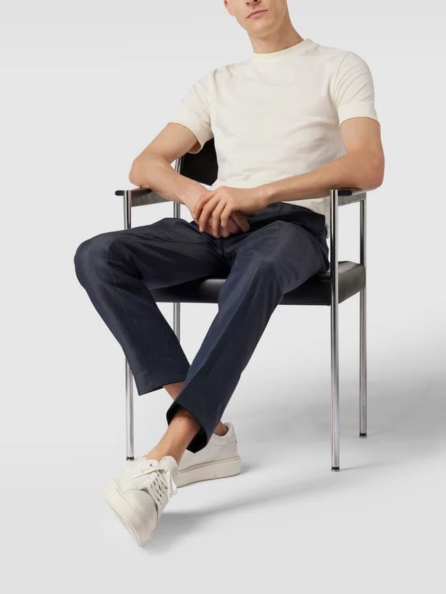 Schlussverkauf ✔️ CG - Club Of Gents Anzughose Mit Französischen Eingrifftaschen - Blau ❤️ – Bild 3