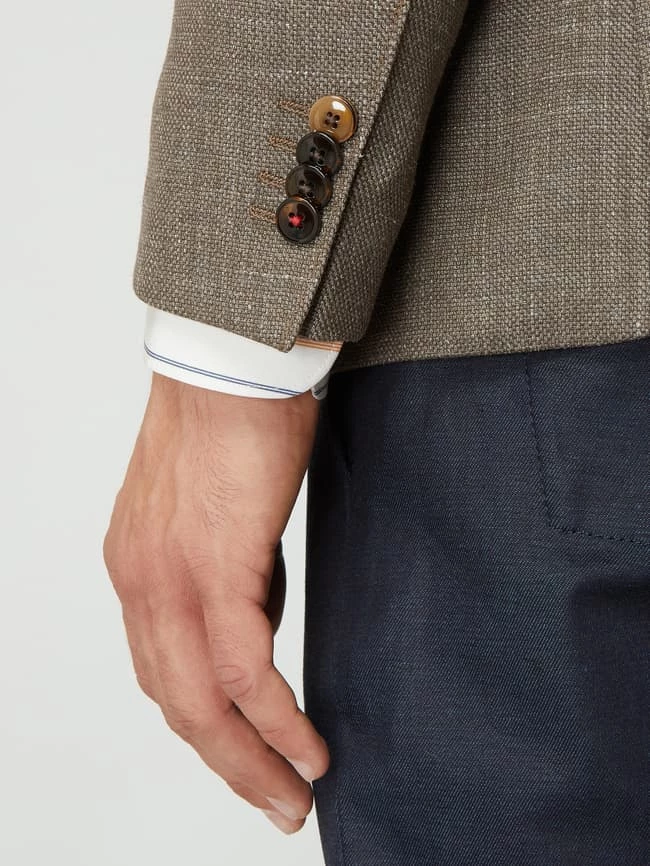 Brandneu ? CG - Club Of Gents Tailored Fit 2-Knopf-Sakko Mit Woll-Anteil Modell 'Austin' - Beige ? – Bild 3