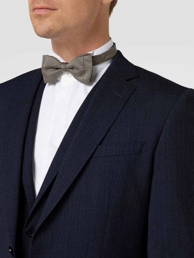 Besorgen ✔️ BOSS Slim Fit Anzug Mit Strukturmuster Modell 'Huge' - Marineblau ⭐ – Bild 3