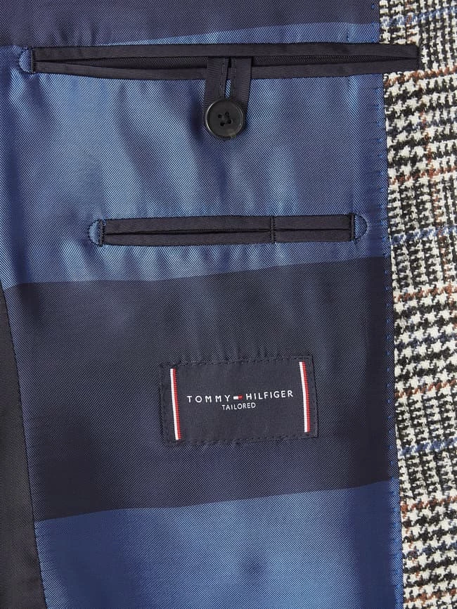 Am billigsten ? Tommy Hilfiger Slim Fit 2-Knopf-Sakko Aus Wollmischung - Beige ? – Bild 6