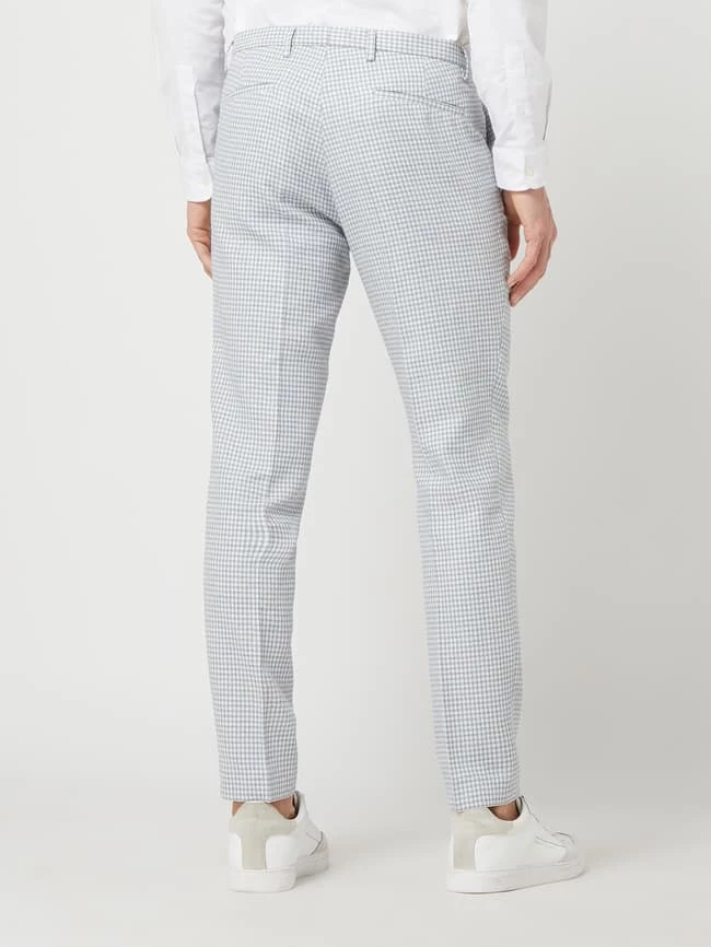 Budget ? CG - Club Of Gents Slim Fit Anzughose Mit Leinen-Anteil Modell 'Paco' - Hellblau ? – Bild 5