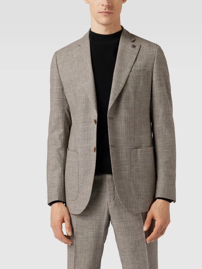 Coupon ? CG - Club Of Gents 2-Knopf-Sakko Mit Reverskragen - Beige Meliert ? – Bild 4