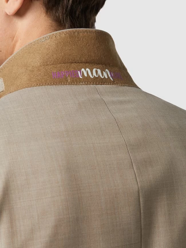 Blitzangebot ? CG - Club Of Gents Slim Fit 2-Knopf-Sakko Aus Schurwolle YOUR OWN PARTY By CG – CLUB Of GENTS - Beige Meliert ? – Bild 3