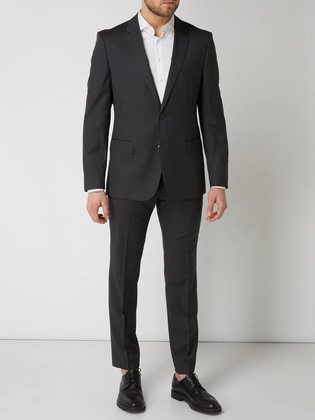 Coupon ? BOSS 2-Knopf-Sakko Mit Fallendem Revers - Anthrazit ?