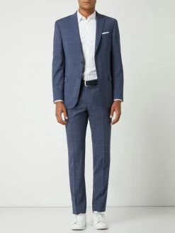 Bestpreis ? Pierre Cardin Slim Fit Anzughose Mit Gitterkaro Modell 'Dupont' - Royalblau ⌛