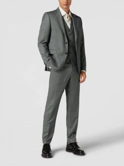 Am billigsten ? CG - Club Of Gents Slim Fit 2-Knopf-Sakko Mit Zier-Detail - Grün ❤️