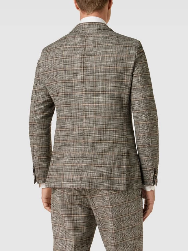 Am billigsten ? CG - Club Of Gents Slim Fit 2-Knopf-Sakko Mit Glencheck-Muster Modell 'Chris' - Beige ? – Bild 5