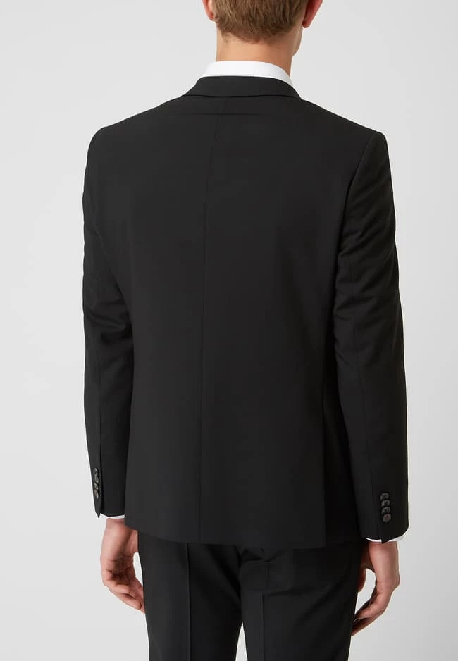 Auslauf ? Roy Robson Slim Fit Anzug Mit 2-Knopf-Sakko - Schwarz ? – Bild 7