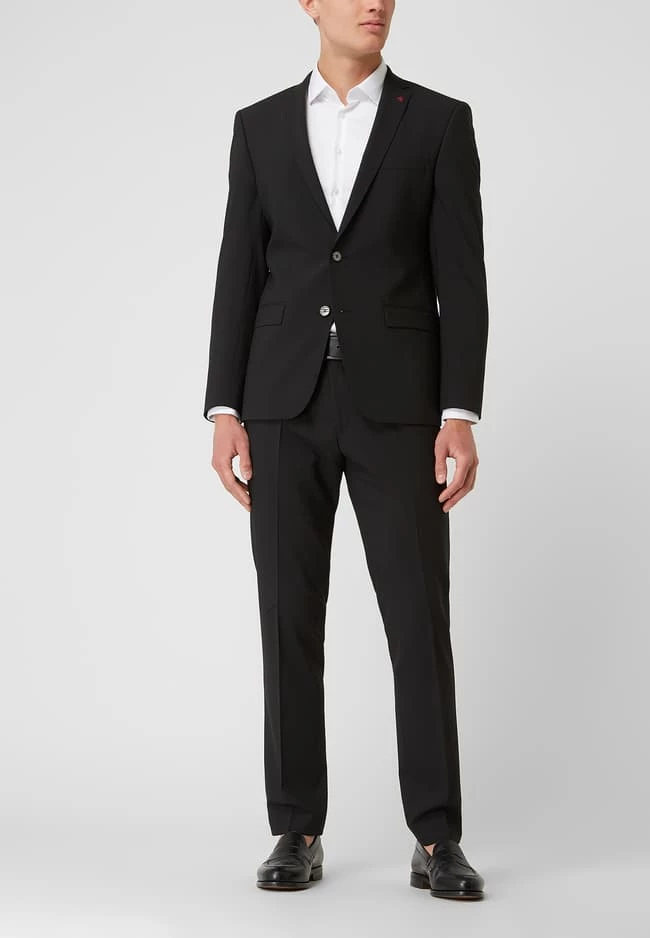 Auslauf ? Roy Robson Slim Fit Anzug Mit 2-Knopf-Sakko - Schwarz ?