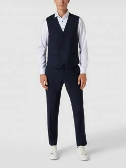 Blitzangebot ? CG - Club Of Gents Weste Mit Leistentaschen Modell 'Carlto' - Royalblau ?