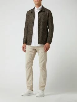 Budget ? CG - Club Of Gents Slim Fit Sakko Aus Wollmischung Modell 'Conrow' - Mittelbraun ?