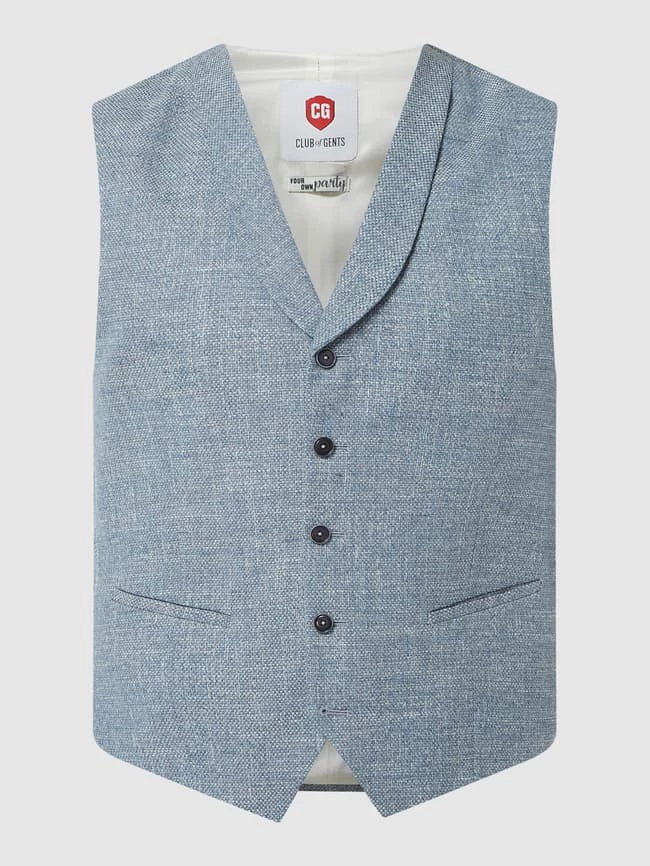 Angebote ⭐ CG - Club Of Gents Weste Aus Baumwolle Modell 'Paddy' - Marineblau ? – Bild 2