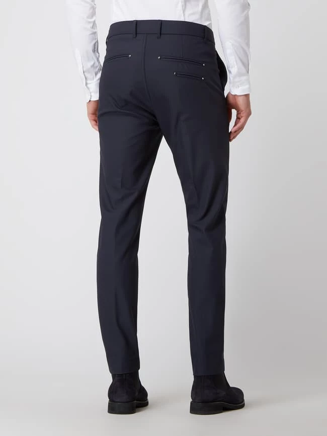 Budget ? MOS MOSH Slim Fit Anzughose Mit Stretch-Anteil Modell 'Russel' - Marineblau ⭐ – Bild 5