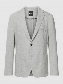 Coupon ⌛ BOSS Sakko In Unifarbenem Design Modell 'Hanry' - Hellgrau ?