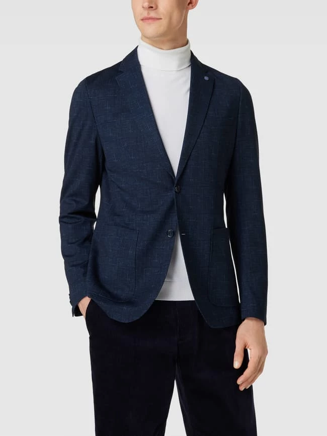 Aktion ⭐ CG - Club Of Gents 2-Knopf-Sakko Mit Reverskragen Modell 'Carlin' - Dunkelblau ? – Bild 4