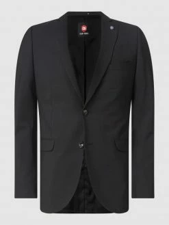 Schlussverkauf ? CG - Club Of Gents Slim Fit 2-Knopf-Sakko Mit Stretch-Anteil Modell 'Caden' - Dunkelgrau ?
