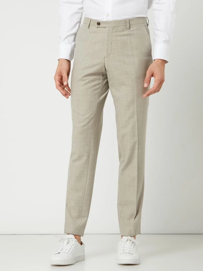 Bester Verkauf ? CG - Club Of Gents Anzughose Aus Schurwolle - Taupe ? – Bild 4