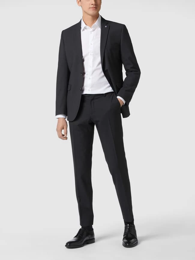 Billig ? CG - Club Of Gents Slim Fit Anzughose Aus Schurwolle Modell 'Cedric' - Dunkelgrau ?