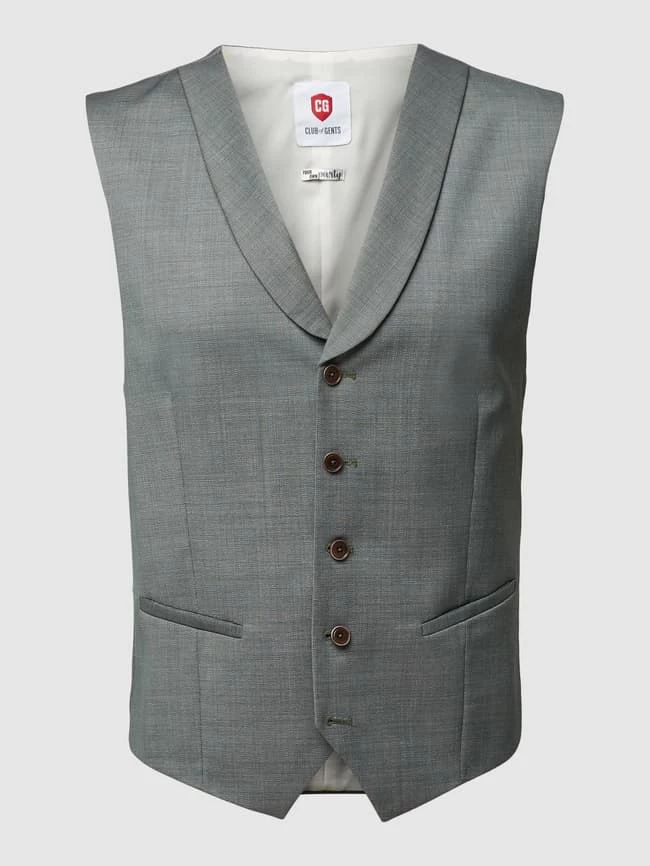 Großhandel ? CG - Club Of Gents Weste Mit Schalkragen - Grün ? – Bild 2