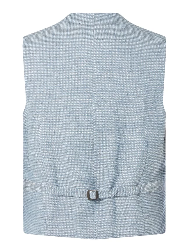 Beste Bewertungen von ? CG - Club Of Gents Slim Fit Weste Mit Leinen YOUR OWN PARTY By CG – CLUB Of GENTS - Hellblau ? – Bild 3