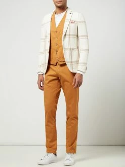 Blitzangebot ? CG - Club Of Gents Slim Fit 2-Knopf-Sakko Aus Baumwollmischung - 'Savile Row' - Beige ?