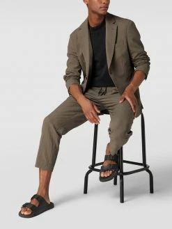 Aktion ? BOSS Zwei-Knopf-Sakko Mit Strukturmuster - Grün ?